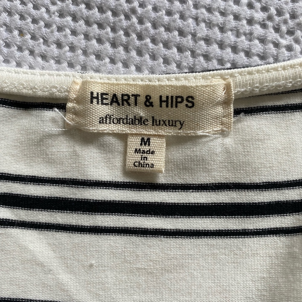Cream/White Striped Dress - Picture 6 of 6